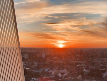 Sonnenuntergang aus Sicht des clouds Heaven's Nest